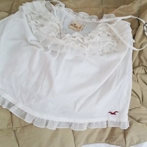 Hollister white cotton camisole